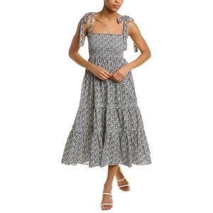 Opt Womens O.P.T. Cara Midi Dress, Blue